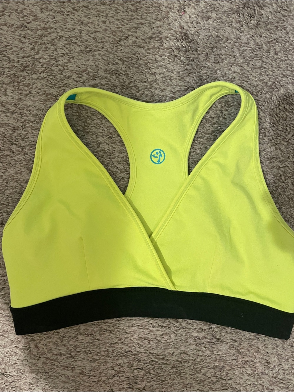 Zumba reversible sports bra large